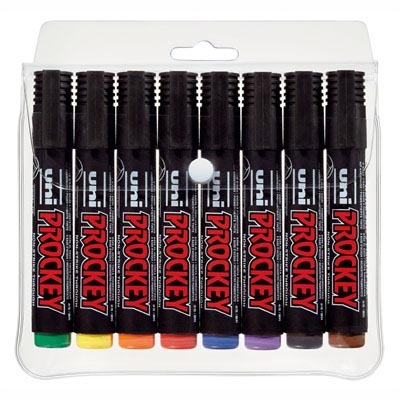 Image for UNI-BALL PM-122 PROCKEY MARKER BULLET 1.8MM ASSORTED PACK 8 from C & G Office National