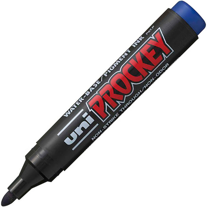 Image for UNI-BALL PM-122 PROCKEY MARKER BULLET 1.8MM BLUE BOX 12 from Aztec Office National Melbourne