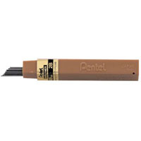 pentel hi-polymer mechanical pencil lead refills 2b 0.5mm tube 12
