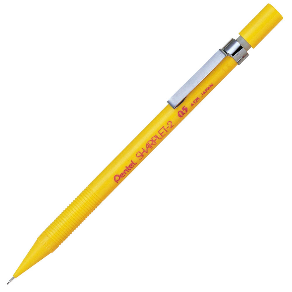 Image for PENTEL A125 SHARPLET 2 MECHANICAL PENCIL 0.5MM YELLOW BOX 12 from PaperChase Office National