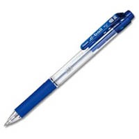 pentel bk127 e-ball retractable ballpoint pen 0.7mm blue box 12