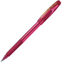 pentel bk401 superb g ballpoint pen 1.0mm pink box 12