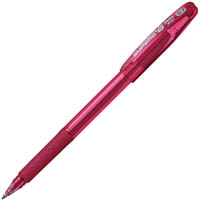 pentel bk401 superb g ballpoint pen 0.7mm pink box 12