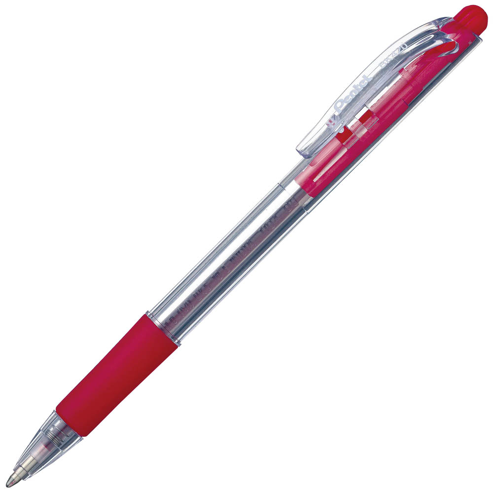 Image for PENTEL BK420 WOW RETRACTABLE BALLPOINT PEN 1.0MM RED BOX 12 from PaperChase Office National