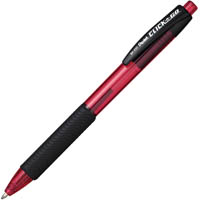 pentel bk450 click n go retractable ballpoint pen 1.0mm red box 12