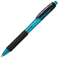 pentel bk450 click n go retractable ballpoint pen 1.0mm blue box 12