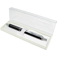 pentel bl407 energel metallic retractable gel ink pen 0.7mm black barrel black ink
