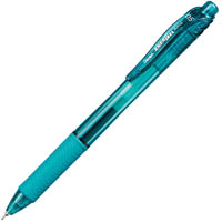 pentel bln105 energel-x retractable gel ink pen fine 0.5mm turquoise box 12