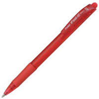 pentel bx417 ifeel-it retractable ballpoint pen 0.7mm red box 12