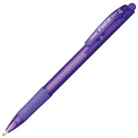 pentel bx420 ifeel-it retractable ballpoint pen 1.0mm violet box 12