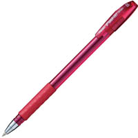 pentel bx485 ifeel-it ballpoint pen 0.5mm red box 12