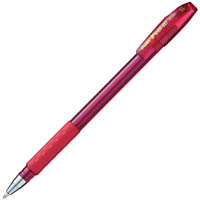pentel bx490 ifeel-it ballpoint pen 1.0mm red box 12