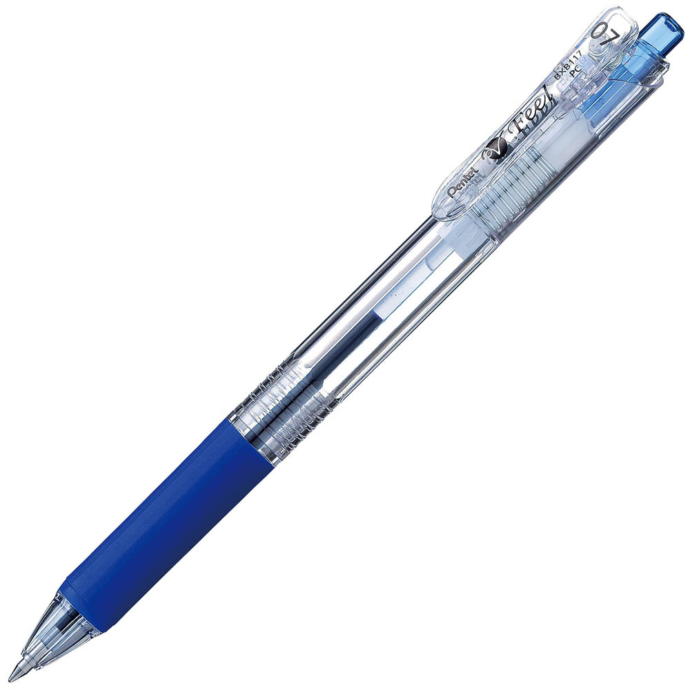 Image for PENTEL BXB117 VFEEL RETRACTABLE BALLPOINT PEN 0.7MM BLUE BOX 10 from Emerald Office Supplies Office National
