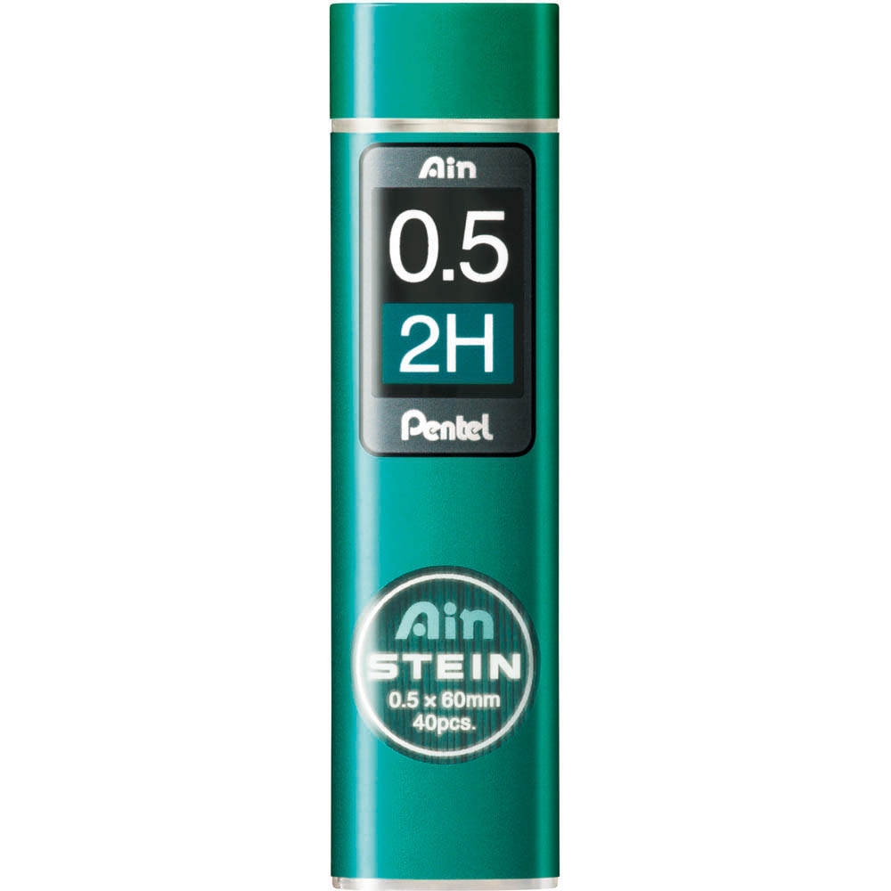 Image for PENTEL C275 AIN STEIN MECHANICAL PENCIL LEAD REFILL 0.5MM 2H GREEN TUBE 40 from OFFICE NATIONAL CANNING VALE
