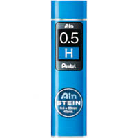 pentel c275 ain stein mechanical pencil lead refill 0.5mm h blue tube 40
