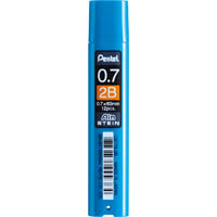 pentel c277 ain stein mechanical pencil lead refill 0.7mm 2b blue tube 12