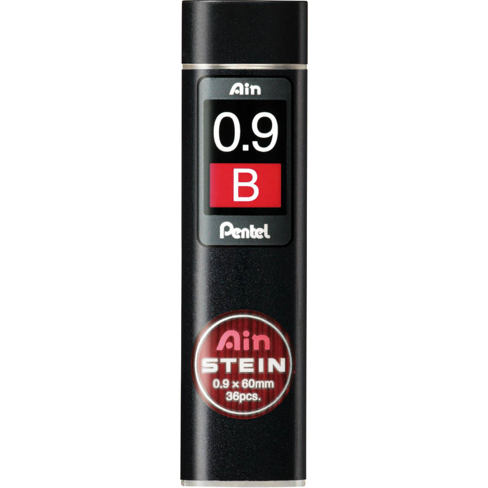 Image for PENTEL C279 AIN STEIN MECHANICAL PENCIL LEAD REFILL 0.9MM B BLACK TUBE 36 from Express Office National