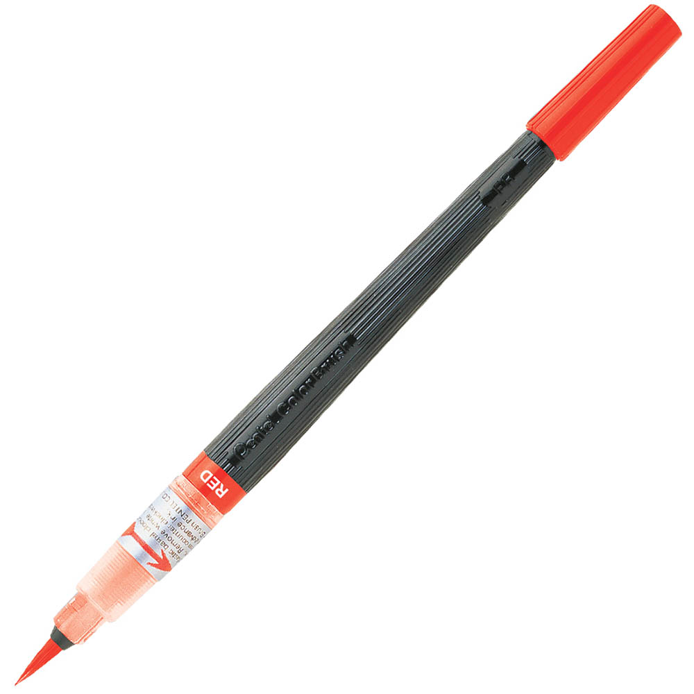 Image for PENTEL GFL ARTS COLOUR BRUSH PEN RED from Office National Perth CBD