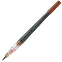 pentel gfl arts colour brush pen brown