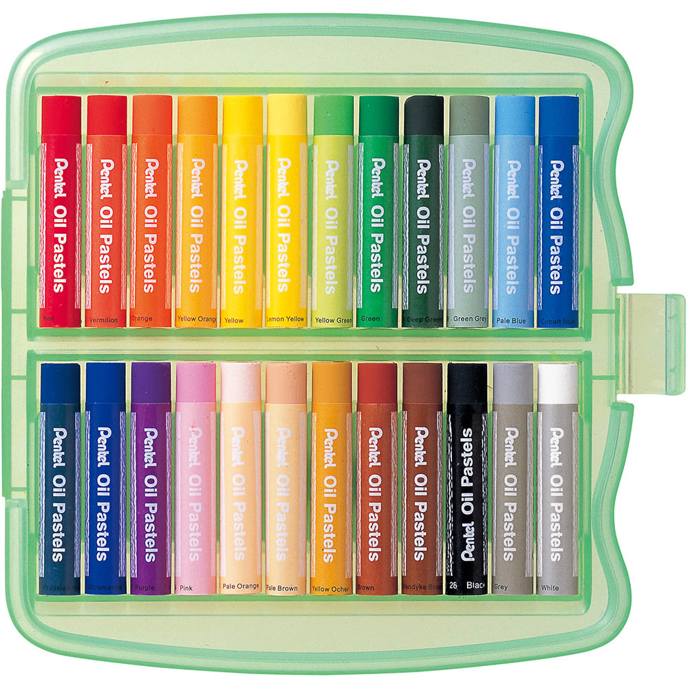 Image for PENTEL GHTP ARTS OIL PASTELS HARD CASE ASSORTED PACK 24 from Office National Perth CBD