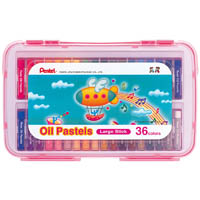 pentel ghtp arts oil pastels hard case assorted pack 36