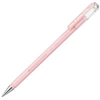 pentel k108 hybrid milky gel ink pen 0.8mm pastel pink box 12