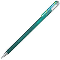 pentel k110 hybrid dual metallic gel ink pen 1.0mm green/ metallic blue box 12