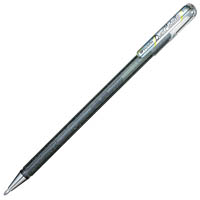 pentel k110 hybrid dual metallic gel ink pen 1.0mm silver box 12