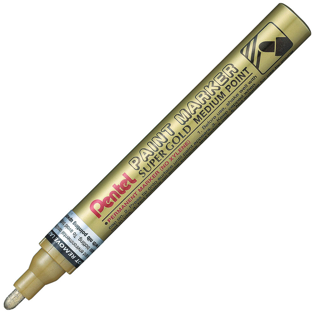 Image for PENTEL MMP10 PAINT MARKER BULLET MEDIUM 2.5MM SUPER GOLD from Axsel Office National