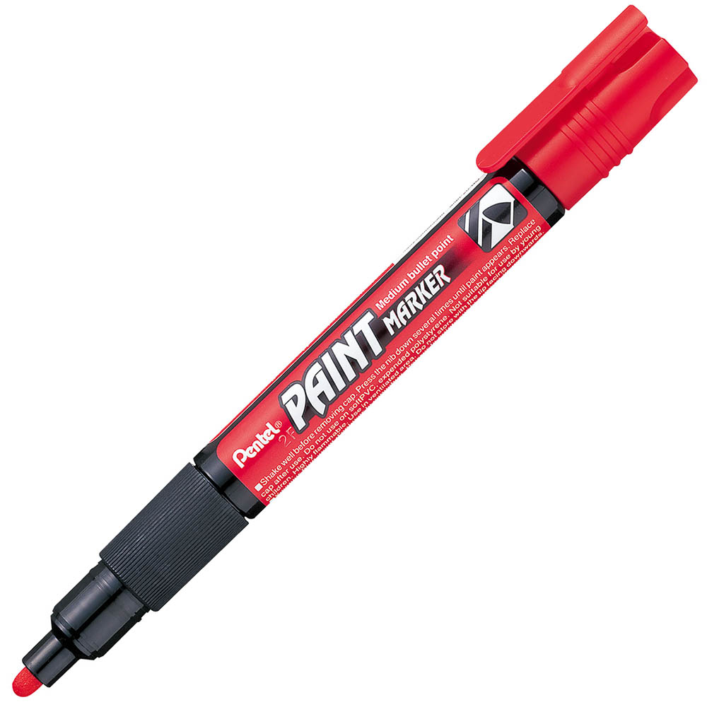 Image for PENTEL MMP20 PAINT MARKER BULLET MEDIUM 3.0MM RED from Office National Sydney Stationery