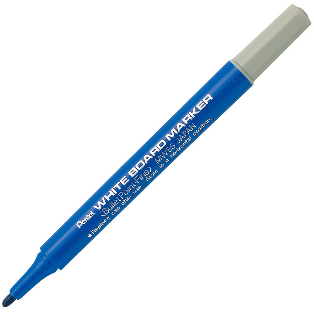 Image for PENTEL MW5S WHITEBOARD MARKER BULLET 1.3MM BLUE from Aztec Office National