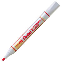 pentel mw86 whiteboard marker chisel 4.7mm red