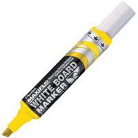 pentel mwl6 maxiflo whiteboard marker chisel 7.0mm yellow