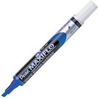 pentel mwl6s maxiflo fine point whiteboard marker chisel 4.8mm blue