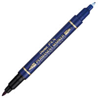 pentel n75w dual tip permanent marker bullet blue