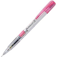 pentel pd105 techniclick mechanical pencil 0.5mm clear/pink box 12