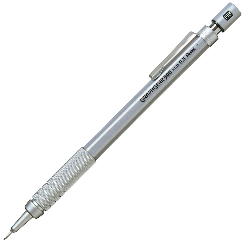 Image for PENTEL PG515 GRAPH GEAR 500 MECHANICAL PENCIL 0.5MM HB BOX 12 from Angletons Office National