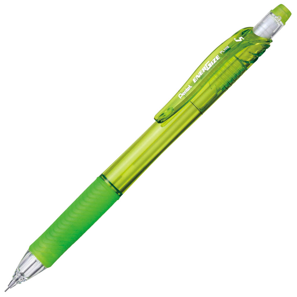 Image for PENTEL PL105 ENERGISE-X MECHANICAL PENCIL HP 0.5MM GREEN BOX 12 from Office National Hobart