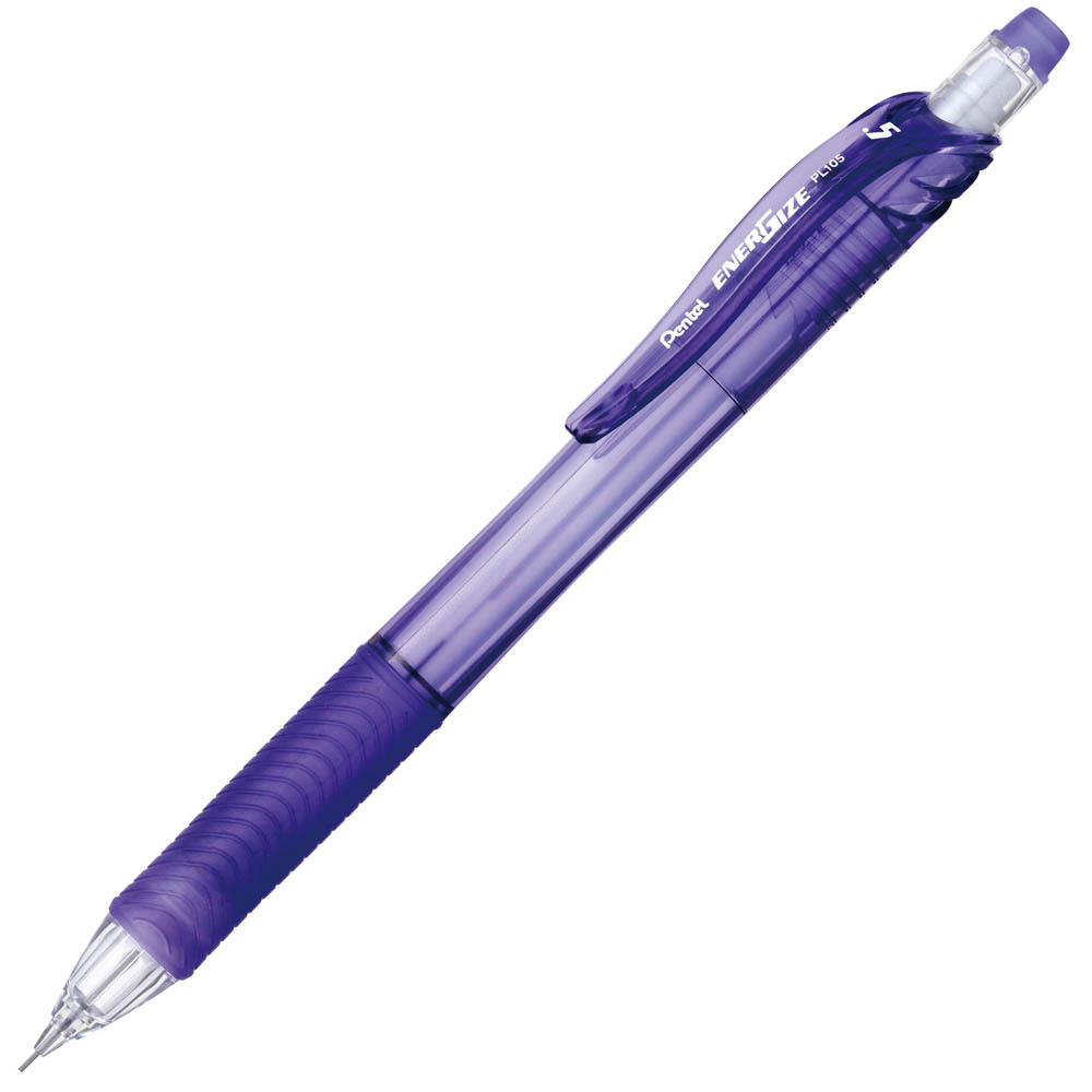 Image for PENTEL PL105 ENERGISE-X MECHANICAL PENCIL HP 0.5MM VIOLET BOX 12 from Office National Mount Gambier