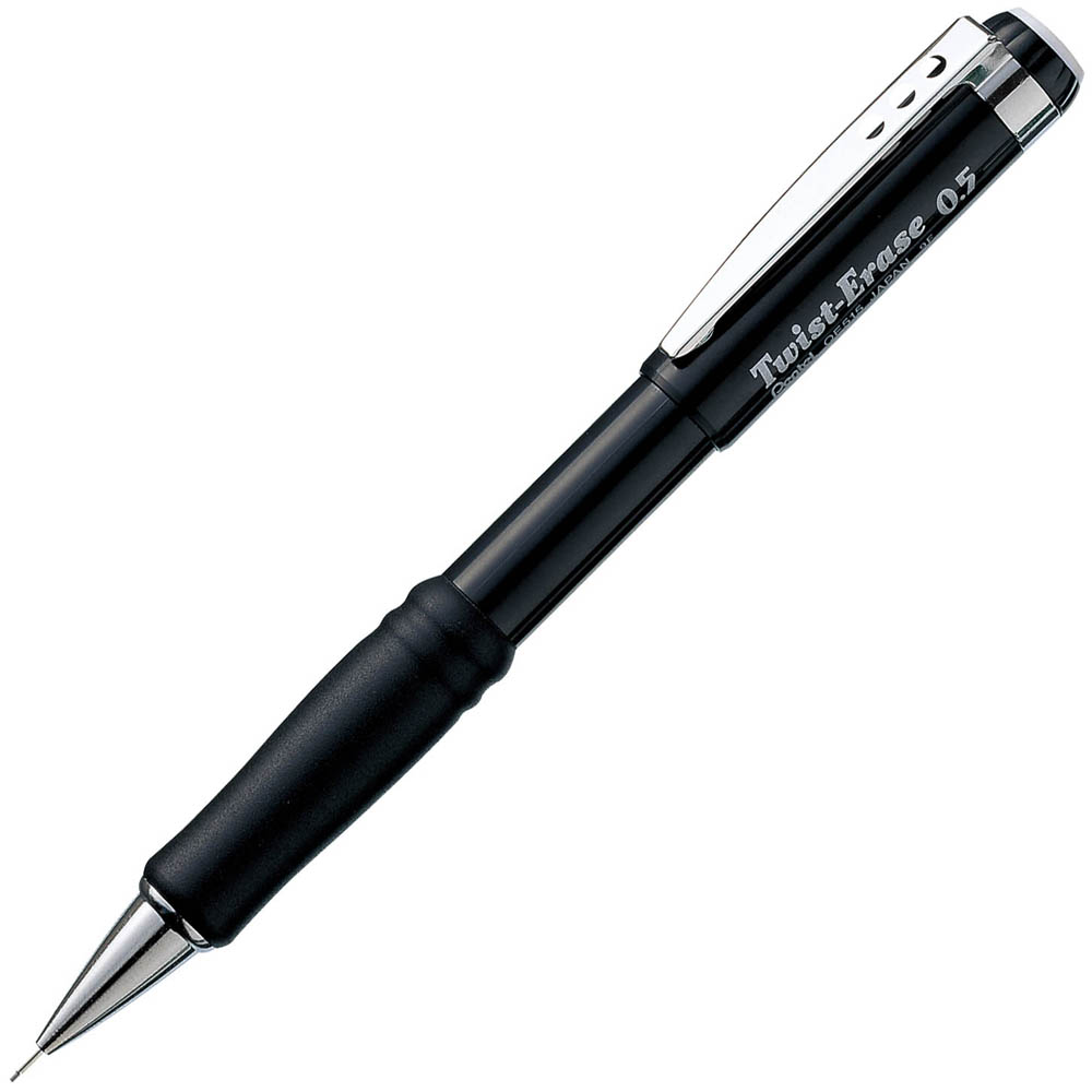 Image for PENTEL QE515 TWIST-ERASE MECHANICAL PENCIL 0.5MM BLACK BOX 12 from Discount Office National