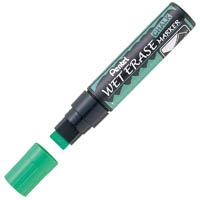 pentel smw56 jumbo wet erase chalk marker chisel 10-15mm green