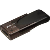 pny turbo attache 4 usb 2.0 flash drive 32gb black