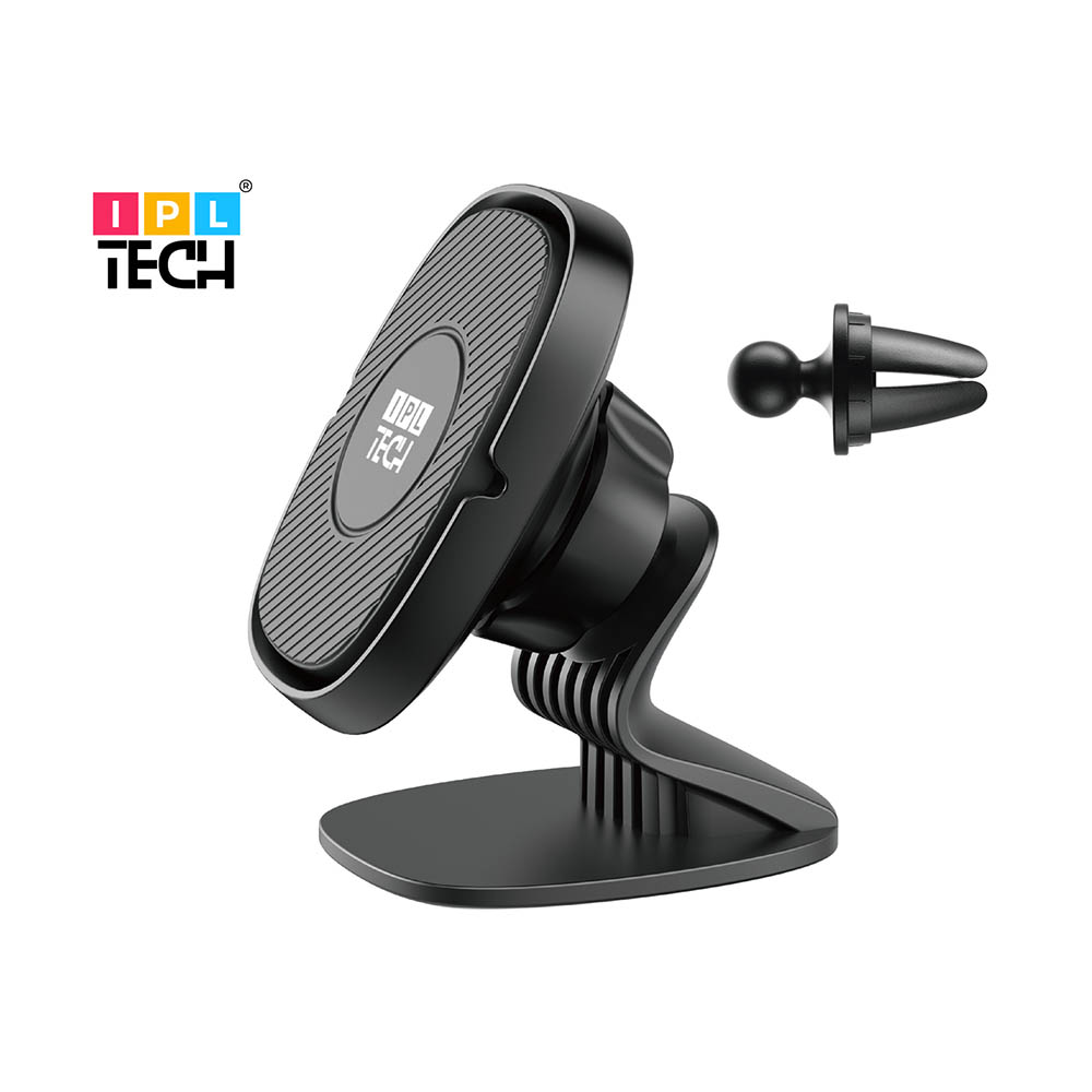 Image for IPL TECH UNIVERSAL MAGNETIC CAR PHONE HOLDER BLACK from Ezi Office National Tweed