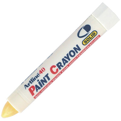 Image for ARTLINE 40 PERMANENT PAINT CRAYON YELLOW from Surry Office National