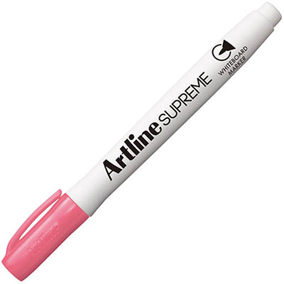 Image for ARTLINE SUPREME ANTIMICROBIAL WHITEBOARD MARKER BULLET 1.5MM PINK from Surry Office National