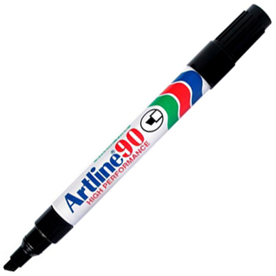Image for ARTLINE 90 PERMANENT MARKER CHISEL 2-5MM BLACK from Our Town & Country Office National