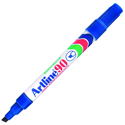 Image for ARTLINE 90 PERMANENT MARKER CHISEL 2-5MM BLUE from Office National Capalaba