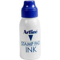 artline esa-2n stamp pad ink refill 50cc blue