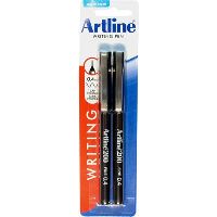 artline 200 fineliner pen 0.4mm black pack 2