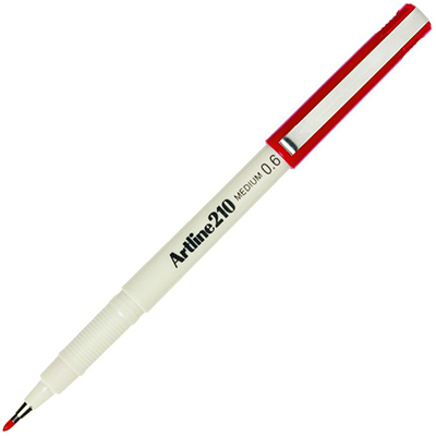 Image for ARTLINE 210 FINELINER PEN 0.6MM RED from Coffs Coast Office National